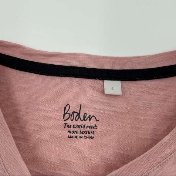 Boden Women’s Dusty Pink Cotton Puff Sleeve T-Shirt Small - Picture 6 of 13